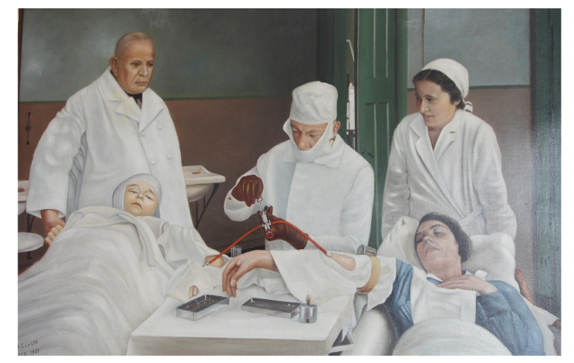Beginning 20th Century, vein-to-vein transfusion practice
