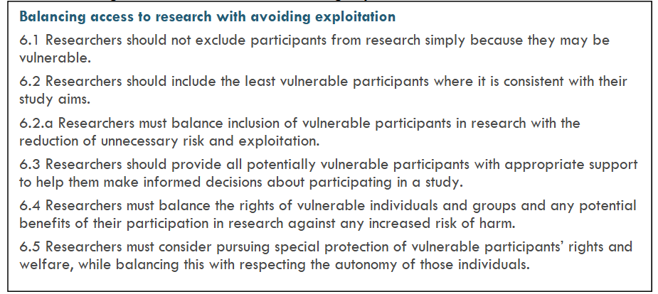 Box 2: Balancing access to research with avoiding exploitation