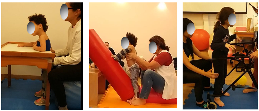 Example of intervention in standing position based on Bobath Concept