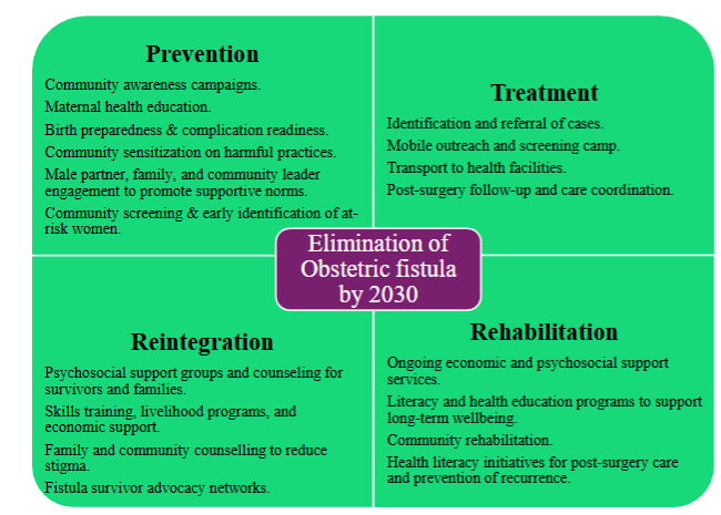 Figure 2: Framework for Community-based Initiatives addressing Obstetric fistula in Sub-Saharan Africa