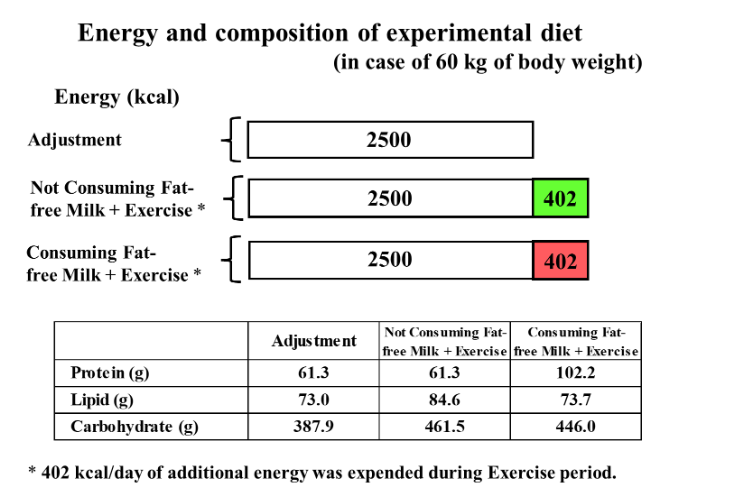 Fig. 2. Energy and composition of experimental diet.
