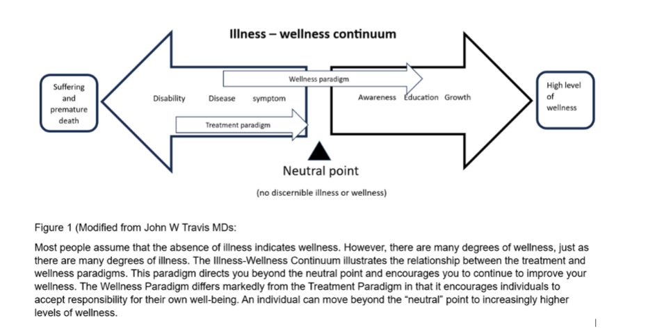 Figure 1: Illness-Wellness Continuum.