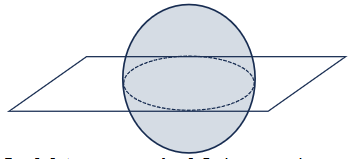 Figure 8-2 Any section of a 3-D shape is a linear cycle (see the dashed line), all of which makes a membrane-like boundary.