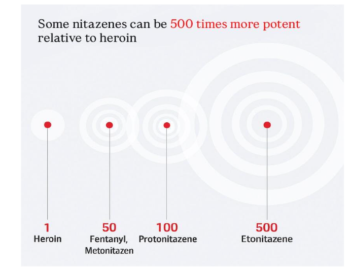 Comparative potency of common synthetic opioids