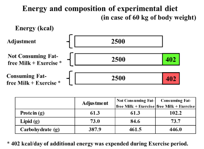 Fig. 2. Energy and composition of experimental diet.