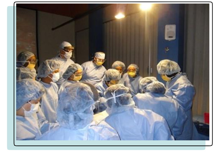 Figure 3A. The Anatomy Dissection Laboratory at USAT Montserrat, 2018.