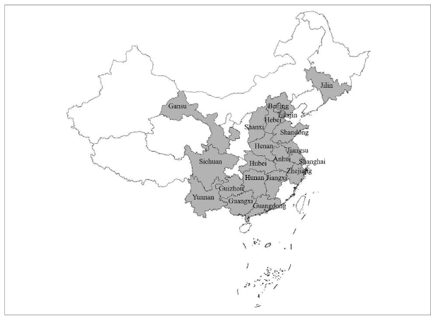 Figure 2: Geographical Distribution of the 104 LTCFs Surveyed