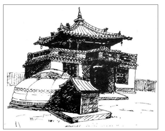 Figure 1: 1865 First Mamba Datsan was founded by High Priest Luvsandanzan.