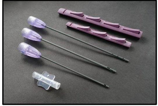 Figure 10A: This is an optional universal lock system to be used externally on the syringe plunger (NOTE: There is also a lock system that is mounted to the syringe flange)