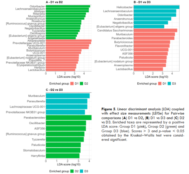 Figure 5. Blood metabolic parameter comparison among groups.
