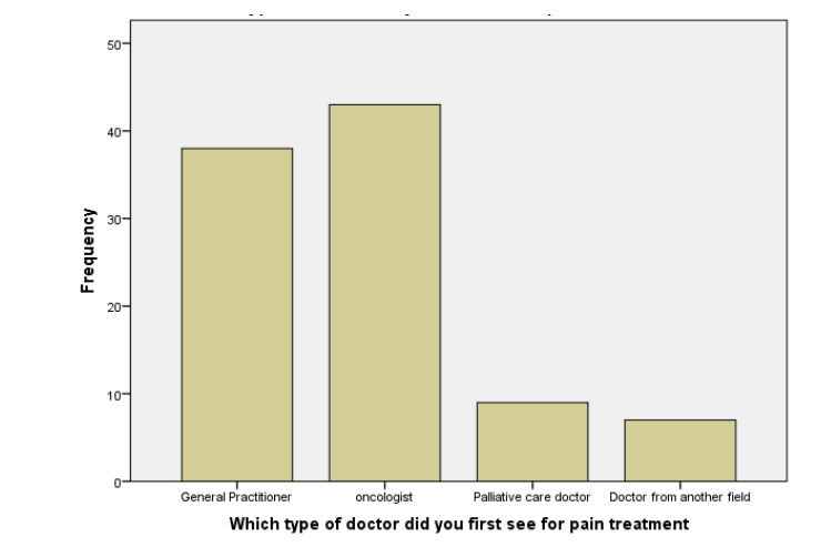 Figure N1: Type of doctor which the patients addressed first for pain treatment