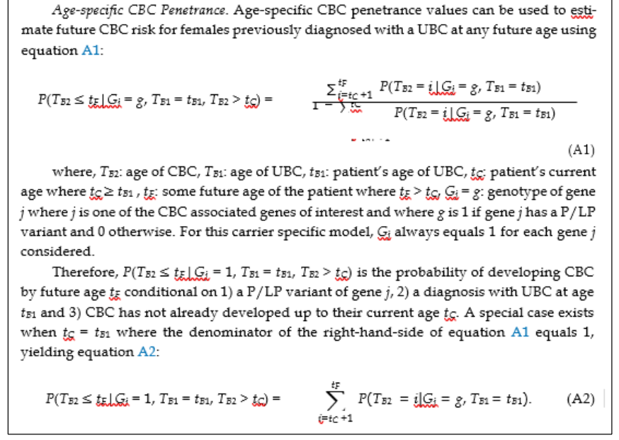 Figure 1. Methodology for calculating age-specific contralateral breast cancer risk estimates.