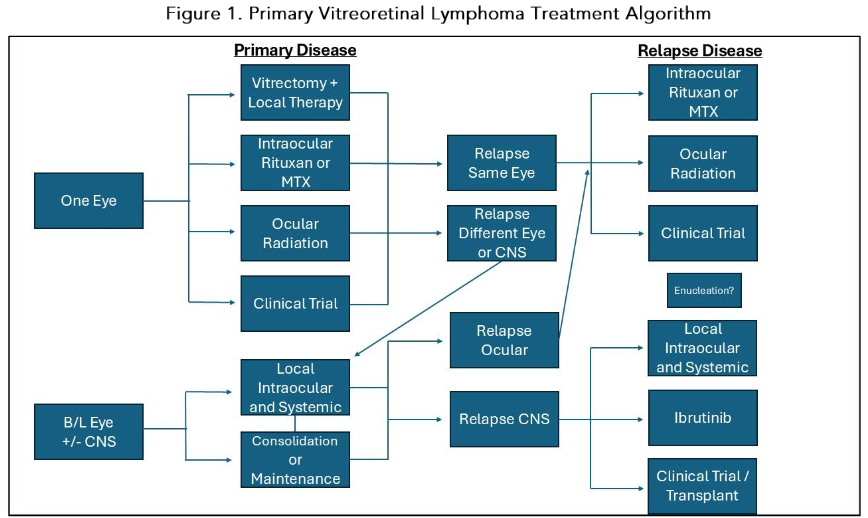 Figure 1: Primary Vitreoretinal Lymphoma Treatment Algorithm