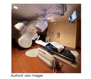 Figure 3 A TrueBeam Linear Accelerator equipped with KV and MV onboard imaging system.