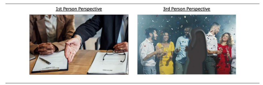 Figure 2: Examples of First and Third-Person Perspective Images