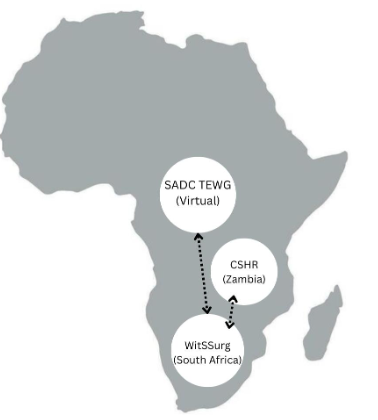 SADC TEWG, WitSSurg, and CSHR Relationships