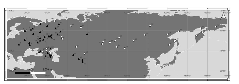 Figure 1: VDR Gene Polymorphisms in Northern Eurasia.