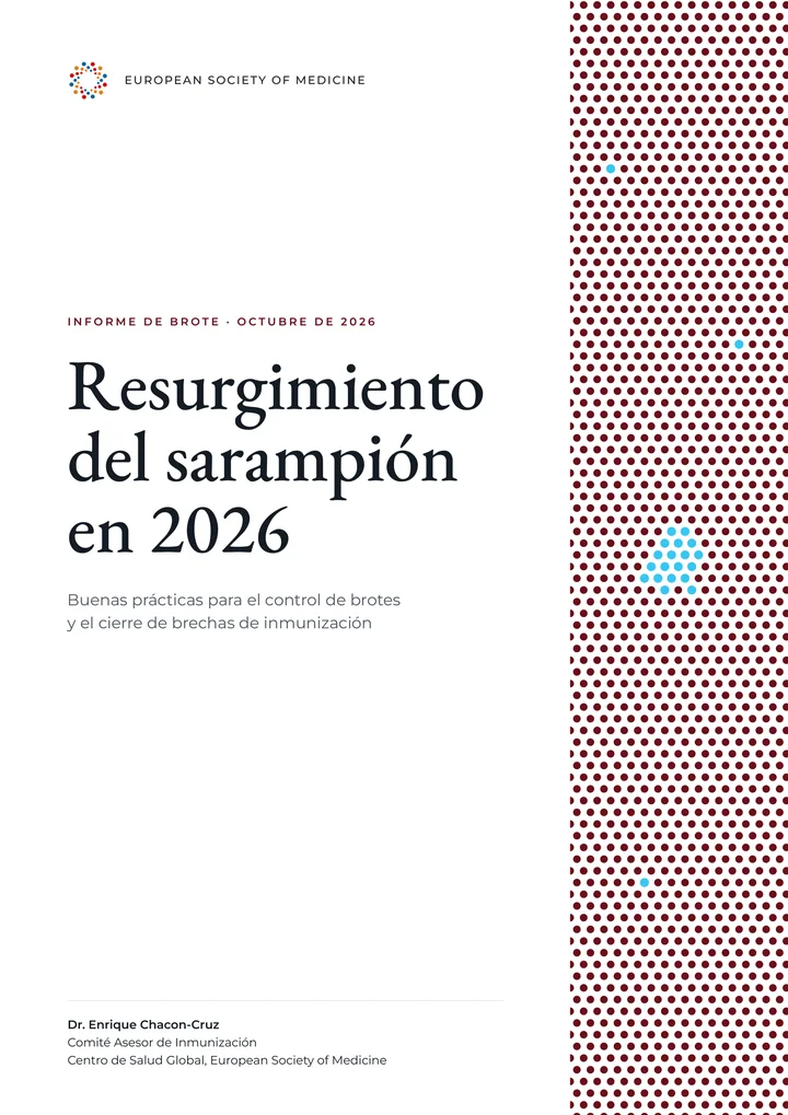Portada del Informe de brote Resurgimiento del sarampión en 2026
